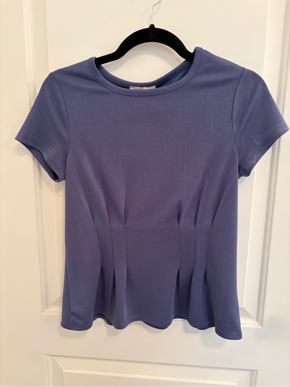 Classic Short-Sleeve Top in Dusty Blue by Cable & Gauge